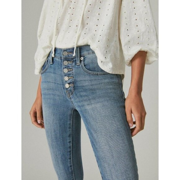 Lucky Brand Women's 16/33 Ankle High Rise Skinny Fit Jeans NWT $89.50 - Picture 6 of 7